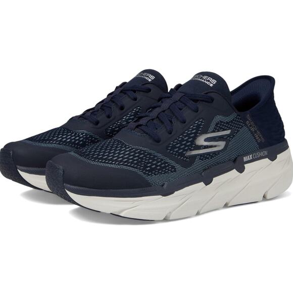 Skechers Mens Max Cushioning Premier Slip-In Sneakers US 13 XWide Blue NWOB - Picture 1 of 13